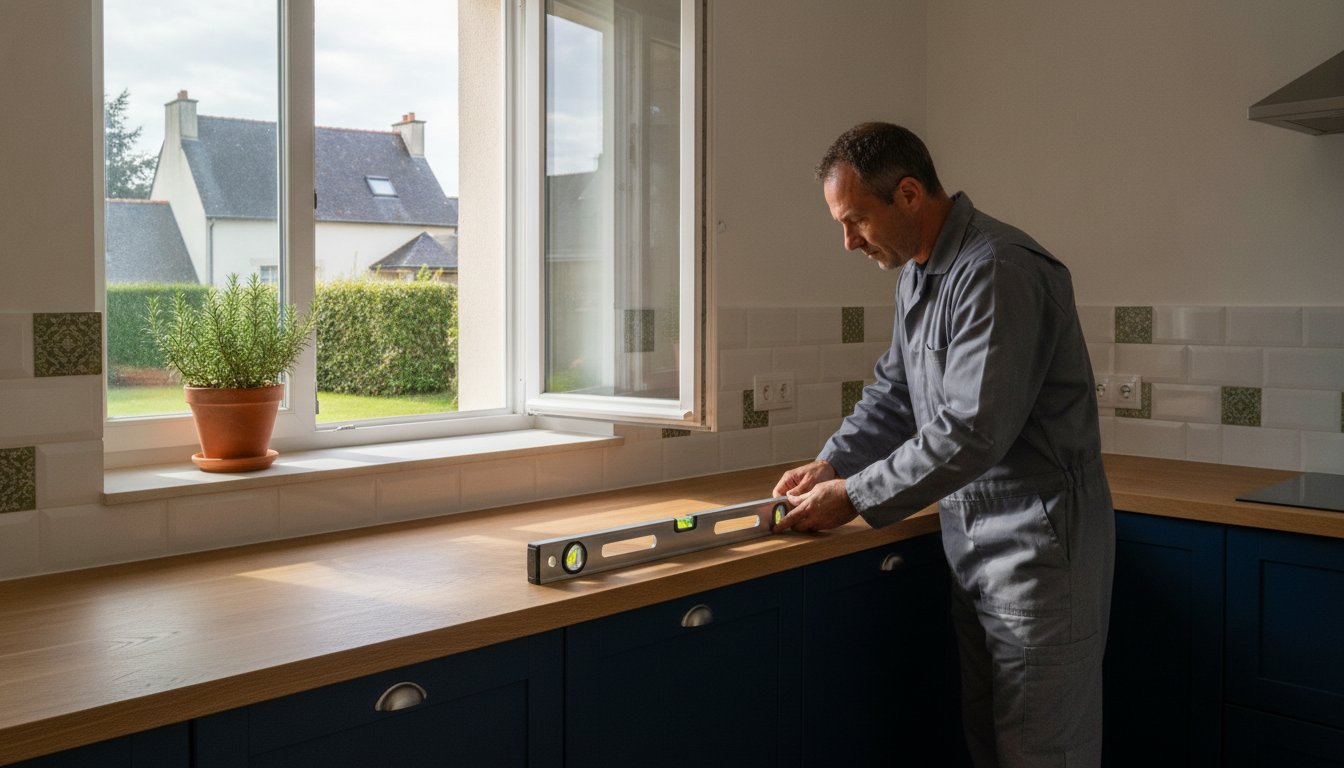 Pose de plan de travail sur mesure à Bruz : Guide complet et expertise artisanale