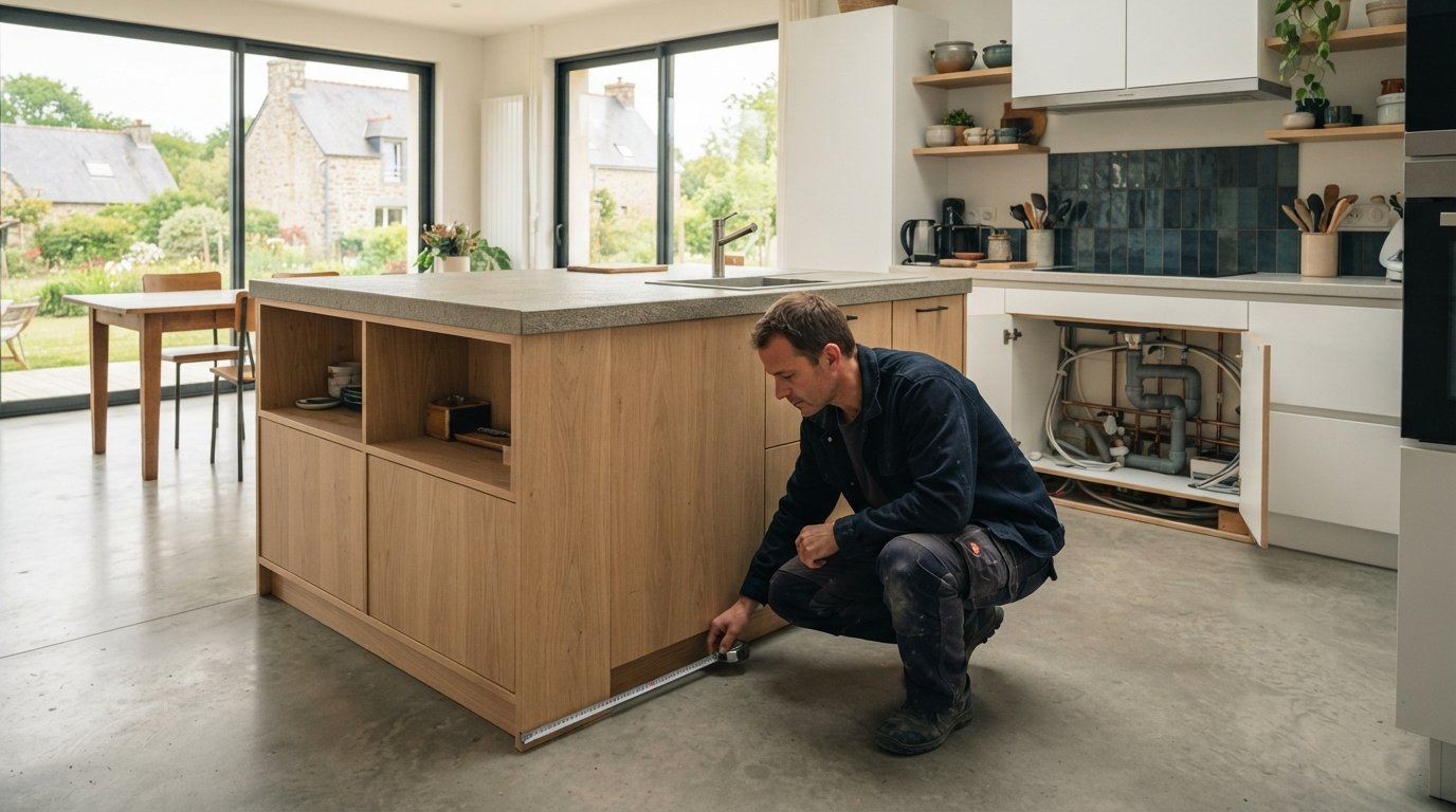 Pose d''îlot central de cuisine à Vern-sur-Seiche : Le guide technique complet