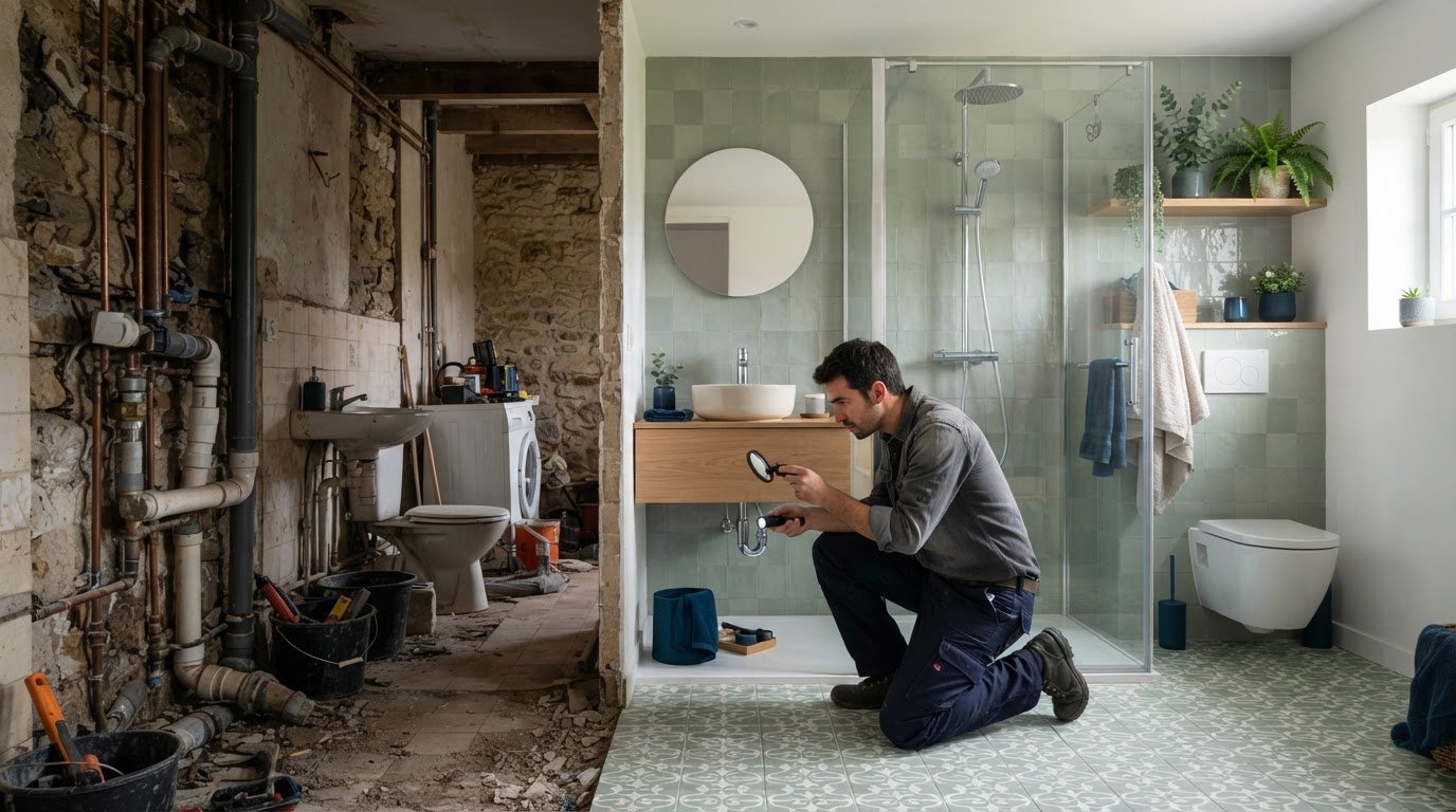 Rénovation salle de bain : Bruz, Chartres de Bretane, Vern sur seiche, Saint jacques de la lande et Laillé