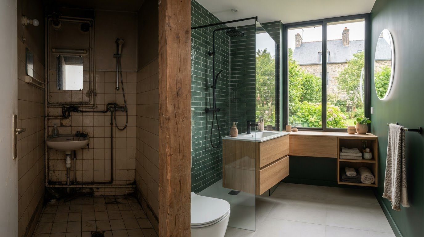 Rénovation de salle de bain à Rennes et ses environs